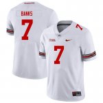 Men's Ohio State Buckeyes #7 Sevyn Banks White Nike NCAA College Football Jersey Copuon DGT1644CL